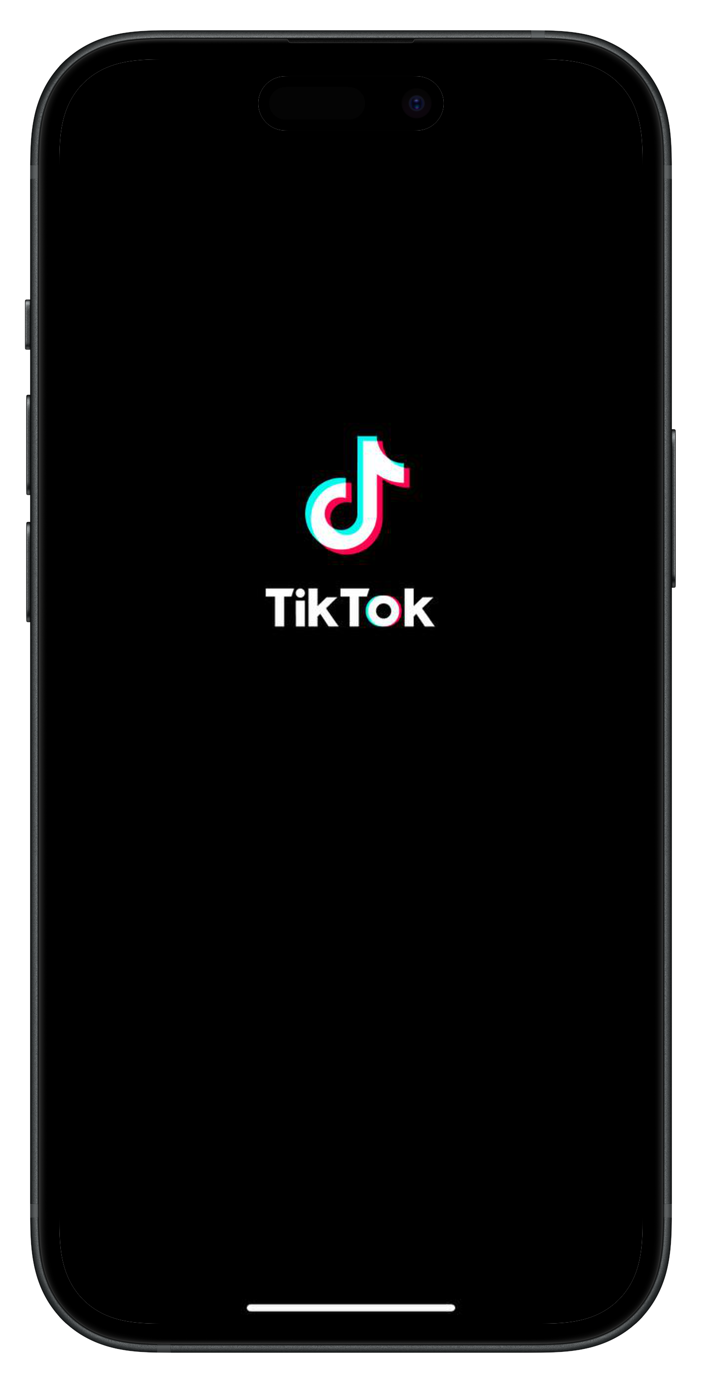 Phone with the TikTok app