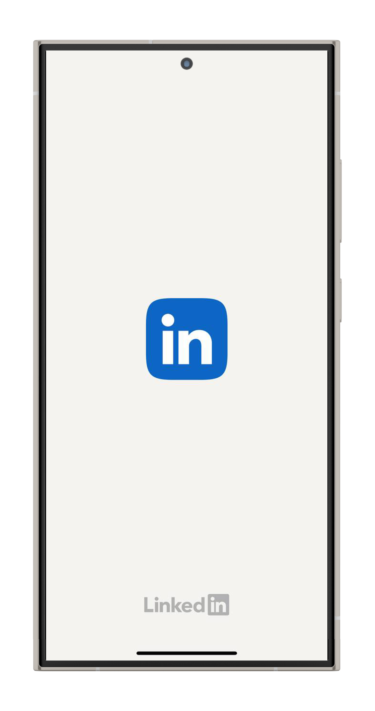 Phone with the LinkedIn app